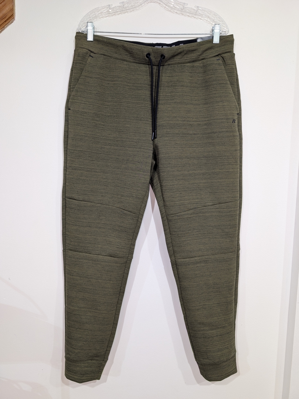 Russell Athletic Olive Green Fusion Knit Men's LG 36/38 Jogger Pants NEW